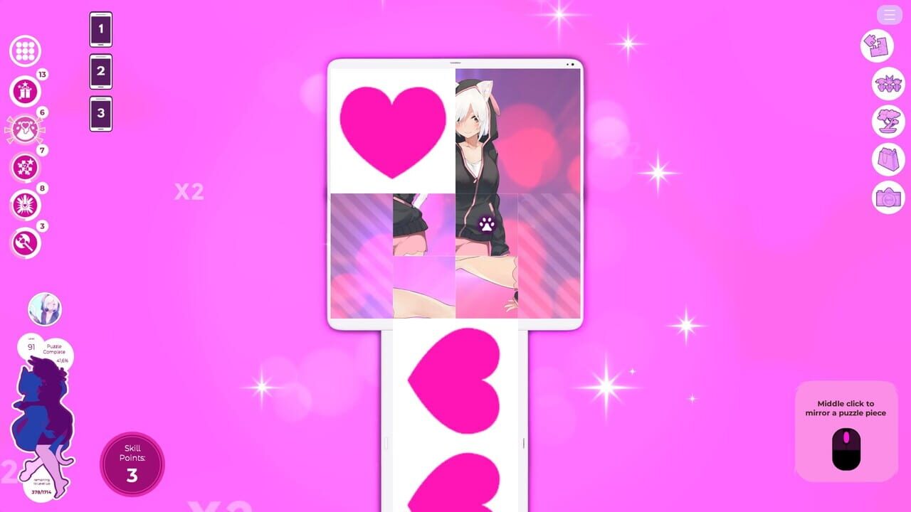 Mosaique Neko Waifus 3 — Screenshot 4