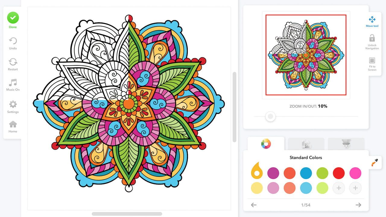 Coloring Book for Adults — Screenshot 1