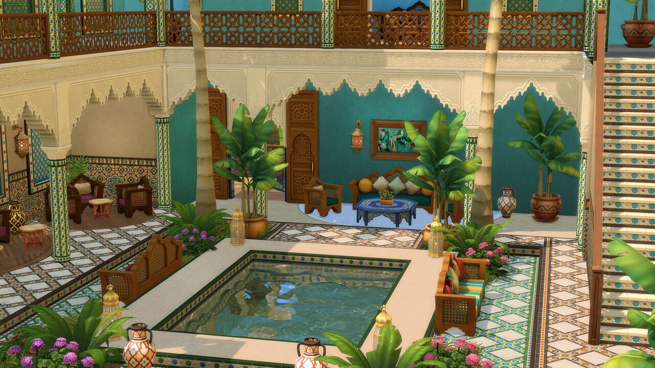 The Sims 4: Courtyard Oasis Kit Image