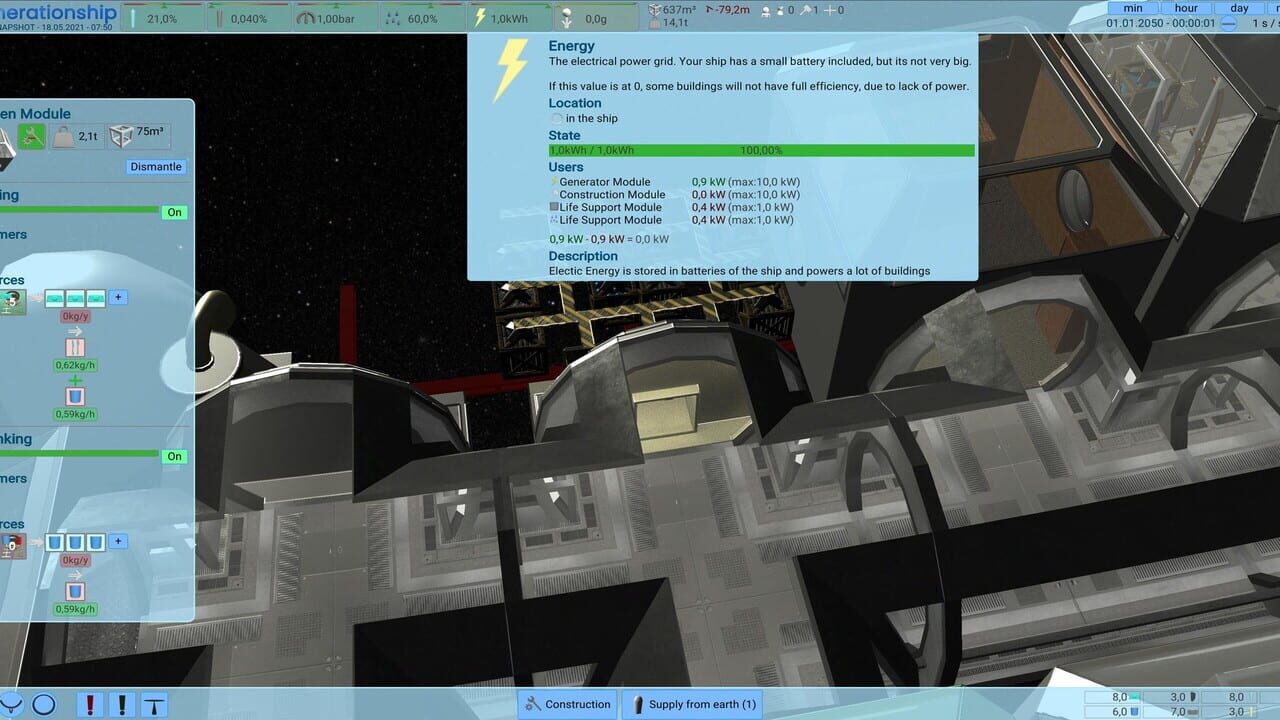 Screenshot de Generation Ship