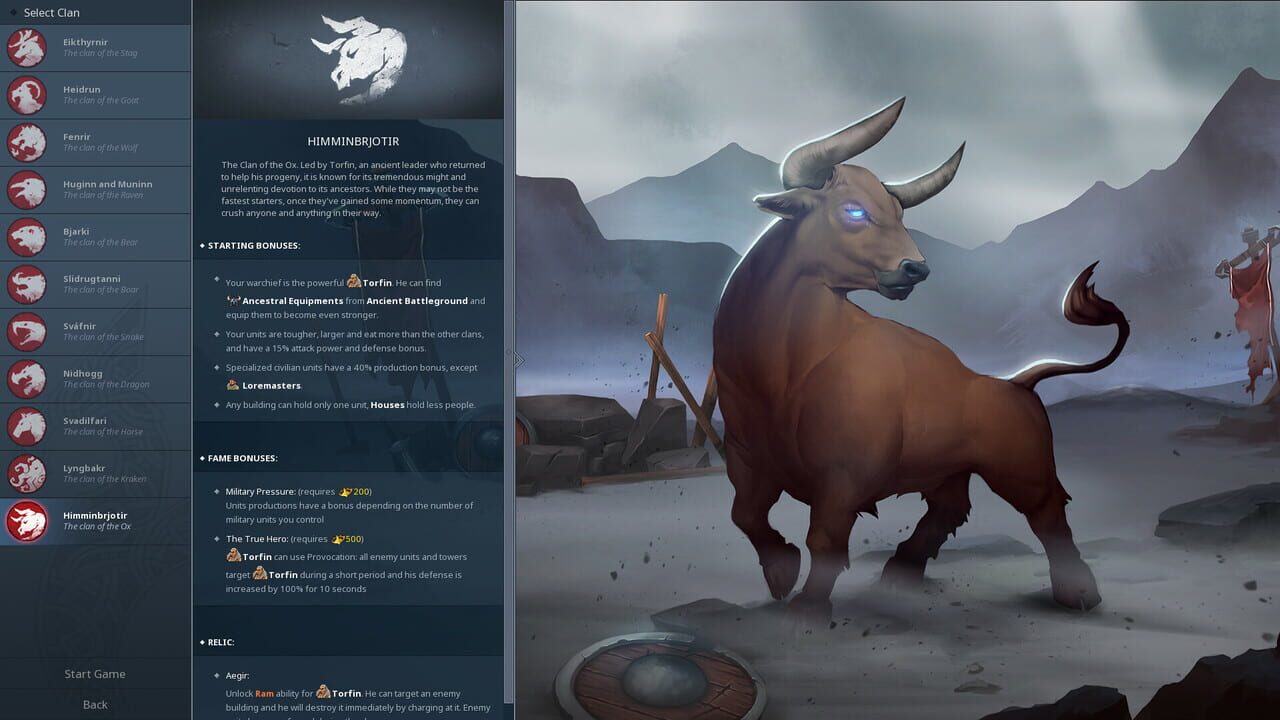 Northgard: Himminbrjotir, Clan of the Ox Image