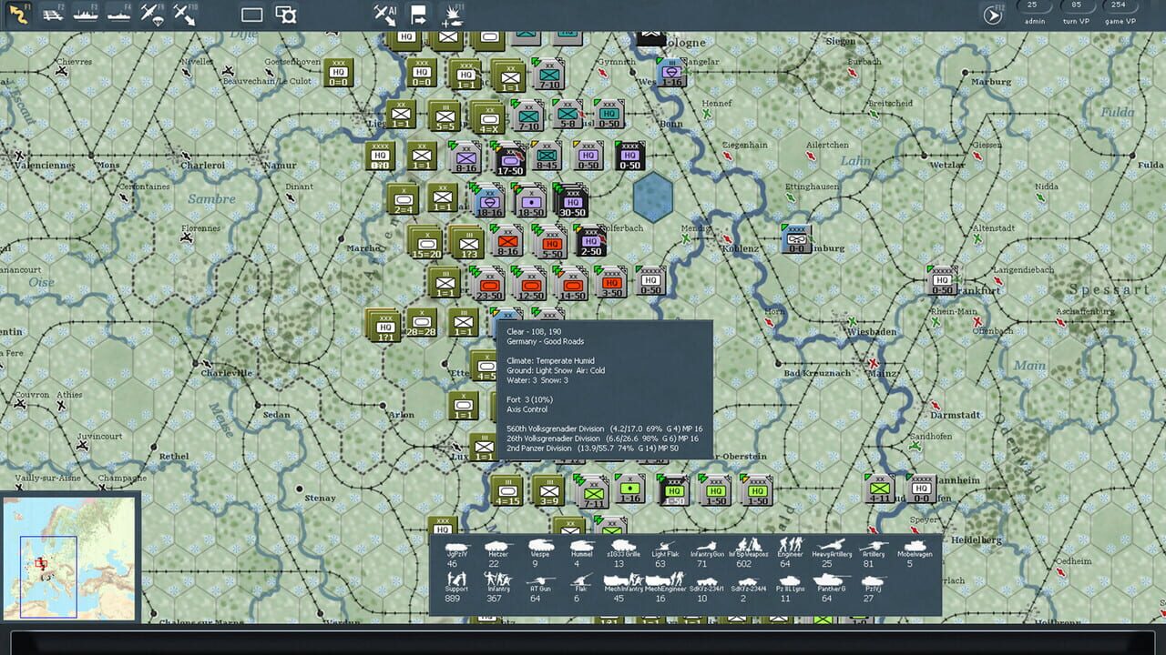 Gary Grigsby's War in the West: Operation Torch — Screenshot 1