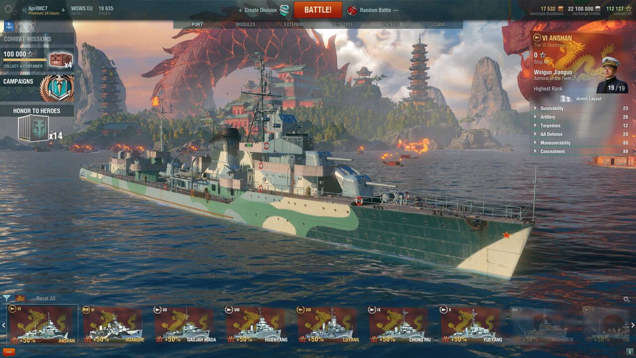 World of Warships: Anshan Pack Image