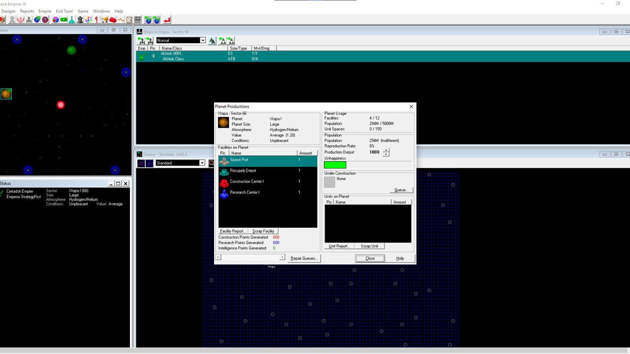 Space Empires III — Screenshot 1