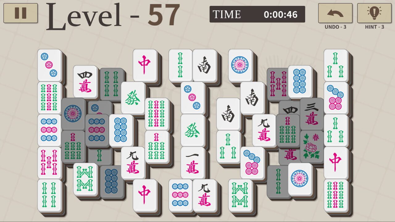 Mahjong Solitaire 100 — Screenshot 1