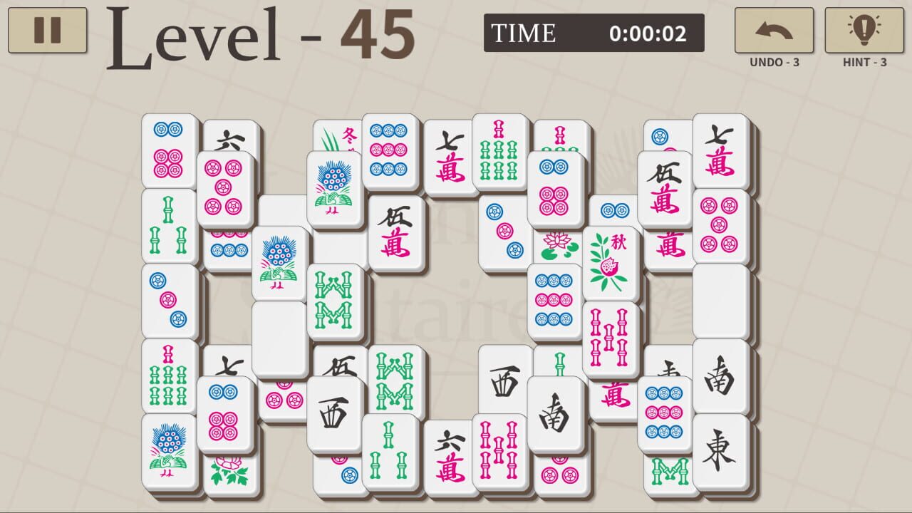 Mahjong Solitaire 100 — Screenshot 2
