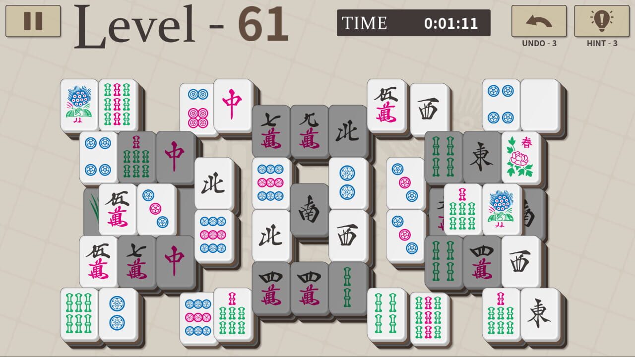 Mahjong Solitaire 100 — Screenshot 3