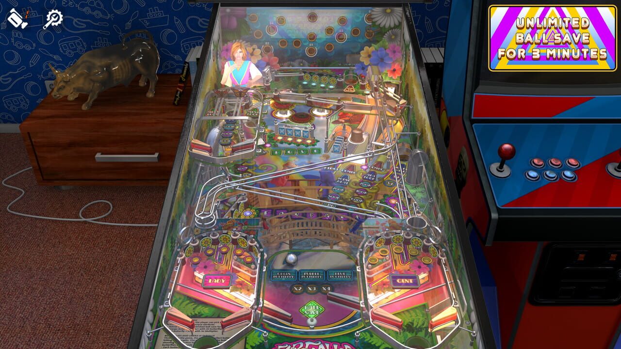 Zaccaria Pinball: Farfalla Deluxe Pinball Table Image