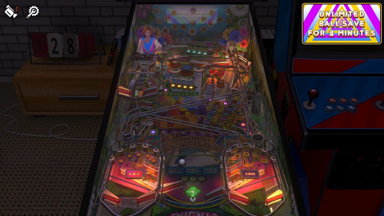 Zaccaria Pinball: Farfalla Deluxe Pinball Table Image