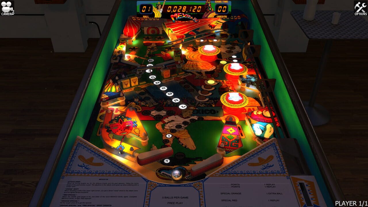 Zaccaria Pinball: Mexico '86 Table Image