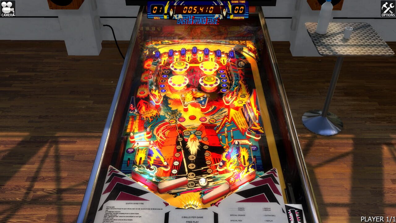 Zaccaria Pinball: Earth Wind Fire Table Image