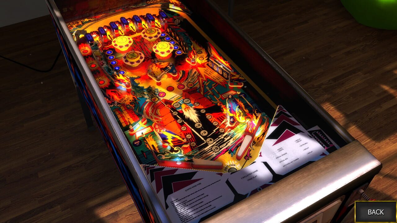 Zaccaria Pinball: Earth Wind Fire Table Image