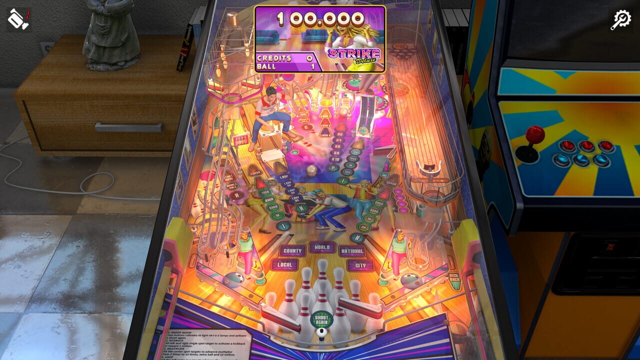 Zaccaria Pinball: Strike Deluxe Pinball Table Image