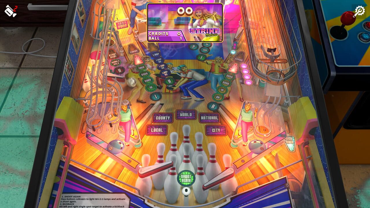 Zaccaria Pinball: Strike Deluxe Pinball Table Image