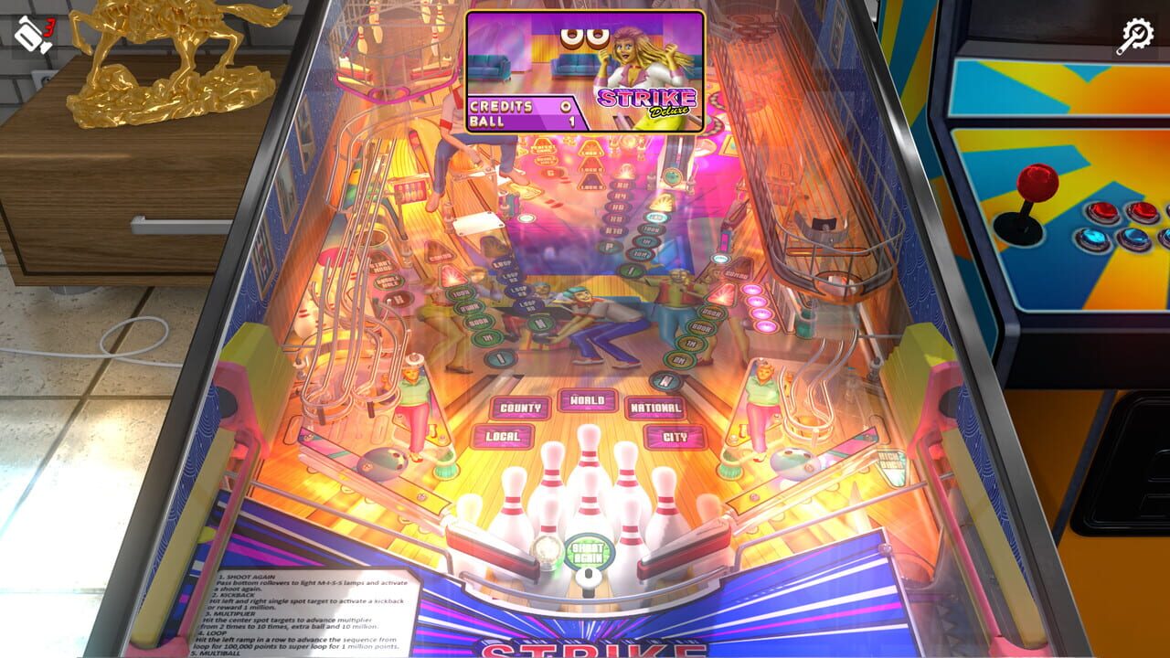 Zaccaria Pinball: Strike Deluxe Pinball Table Image