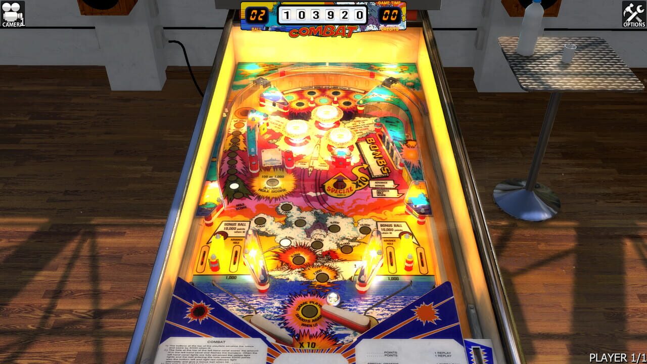 Zaccaria Pinball: Combat Table Image