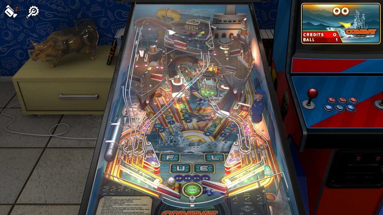 Zaccaria Pinball: Combat Deluxe Pinball Table Image