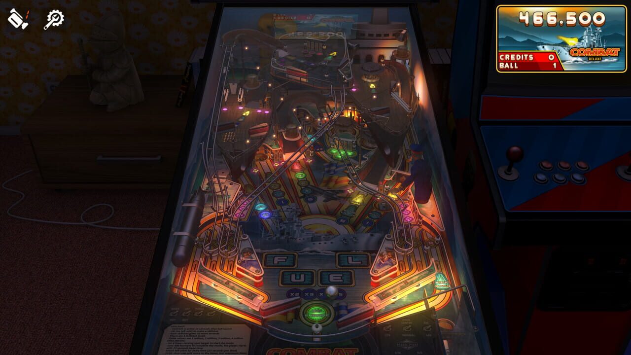 Zaccaria Pinball: Combat Deluxe Pinball Table Image