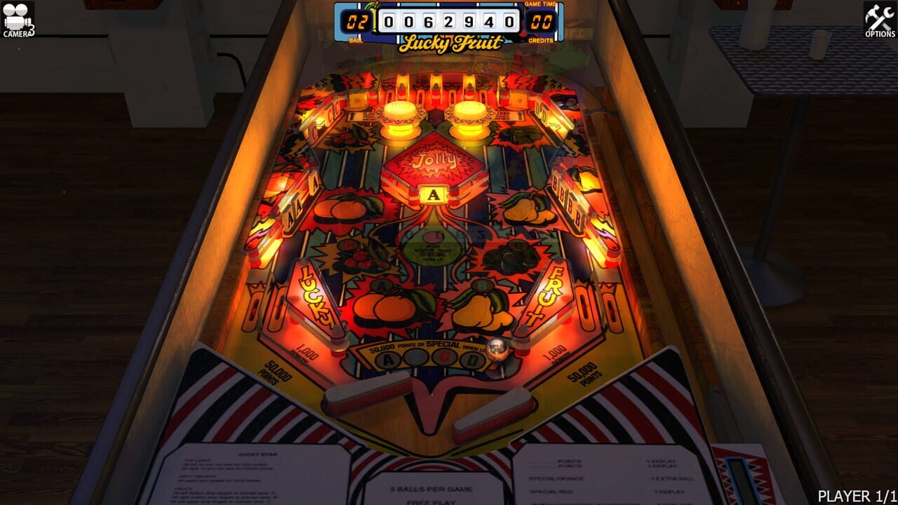 Zaccaria Pinball: Lucky Fruit Table Image