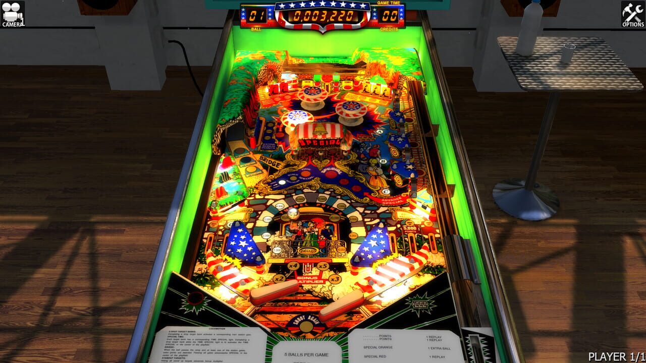 Zaccaria Pinball: Locomotion Table Image