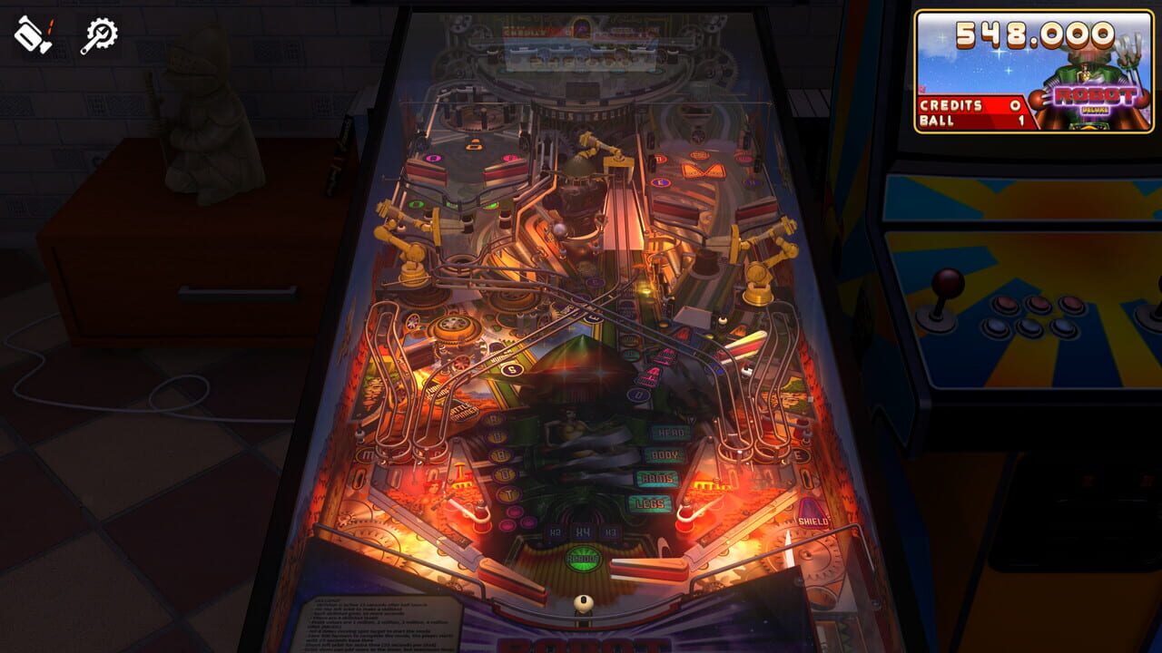 Zaccaria Pinball: Robot Deluxe Pinball Table Image