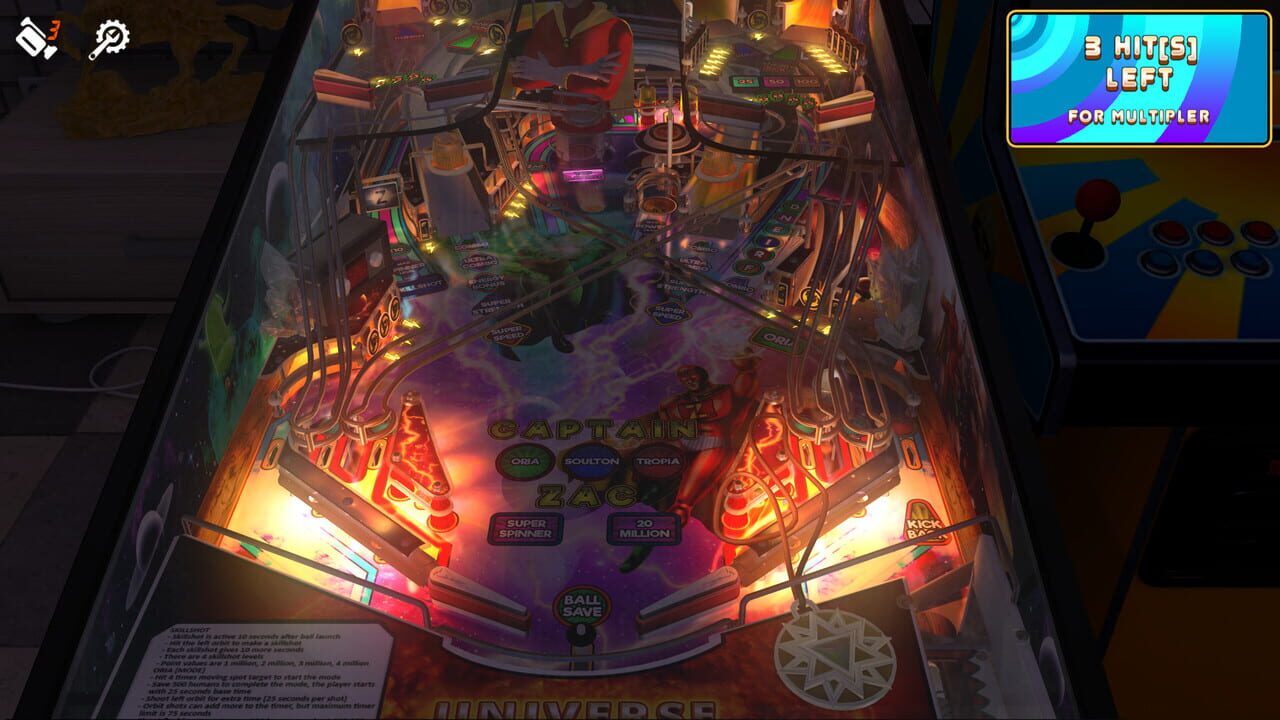 Zaccaria Pinball: Universe Deluxe Pinball Table Image