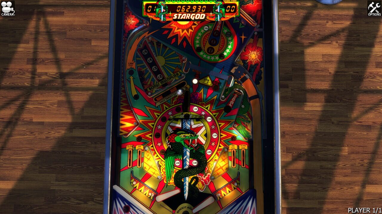 Zaccaria Pinball: Star God Table Image