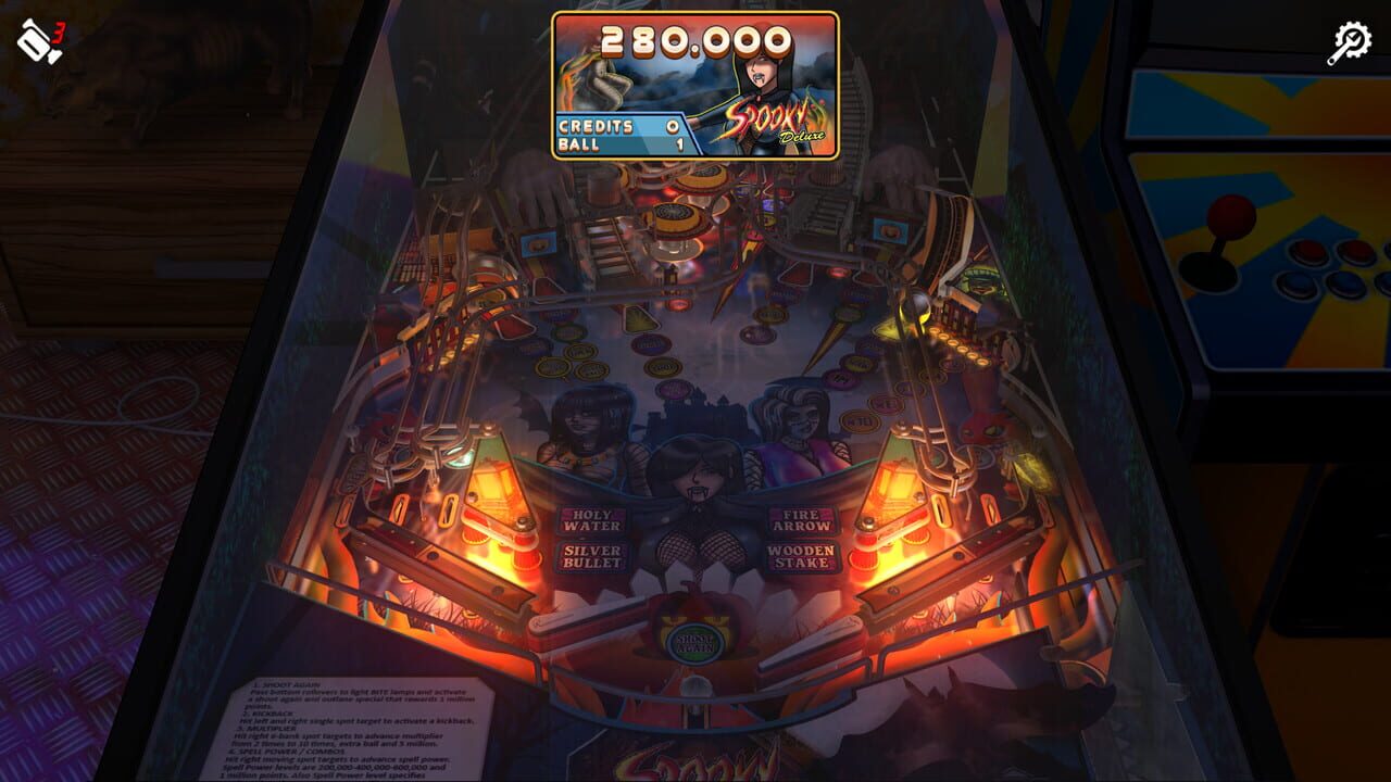 Zaccaria Pinball: Spooky Deluxe Pinball Table Image