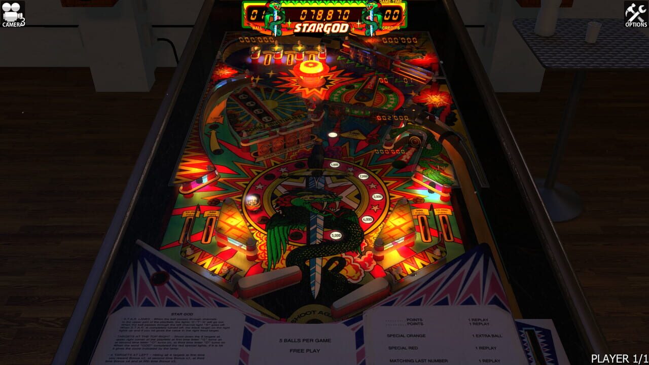 Zaccaria Pinball: Star God Table Image