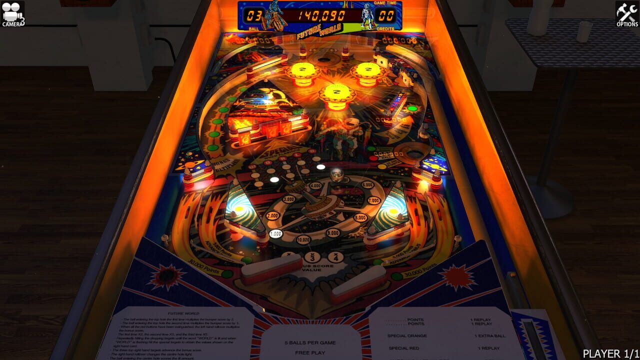 Zaccaria Pinball: Future World Table Image