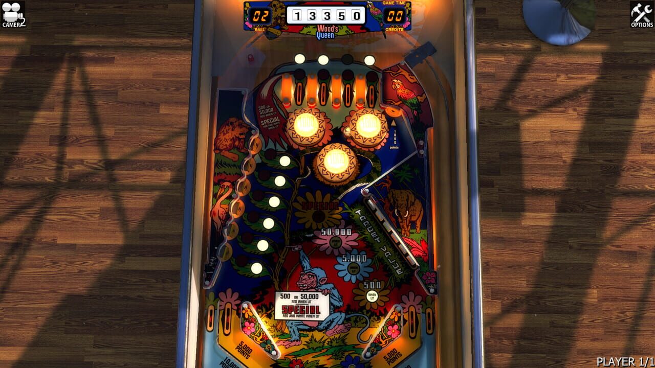 Zaccaria Pinball: Wood's Queen Table Image