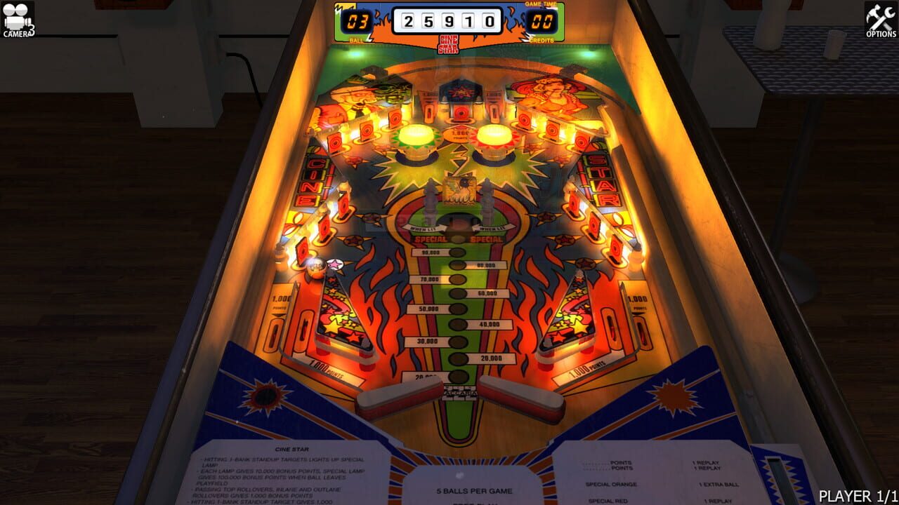 Zaccaria Pinball: Cine Star Table Image