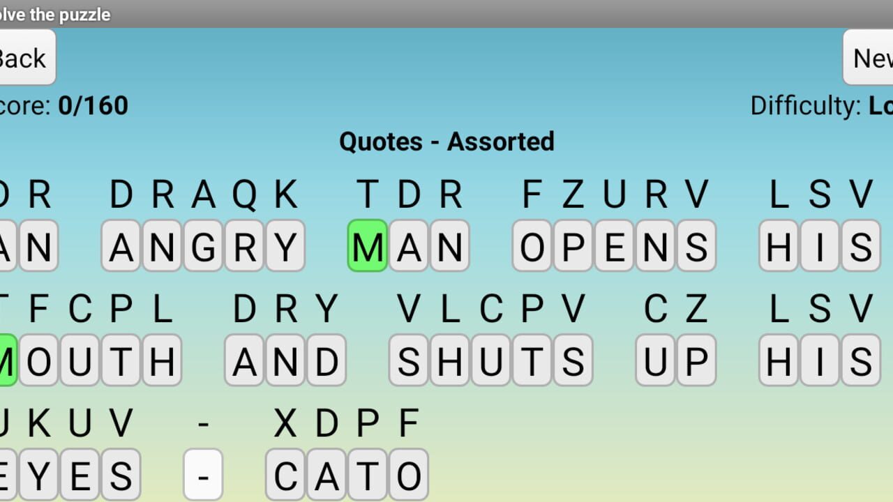 Cryptogram Puzzles — Screenshot 3