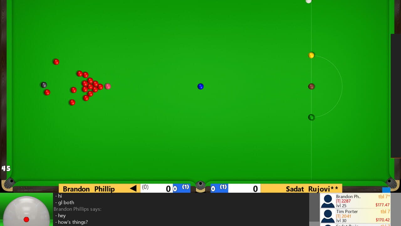 Flash Snooker Game — Screenshot 2