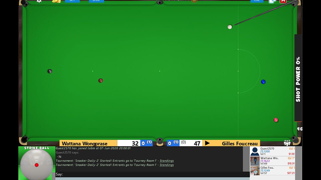 Flash Snooker Game — Screenshot 4