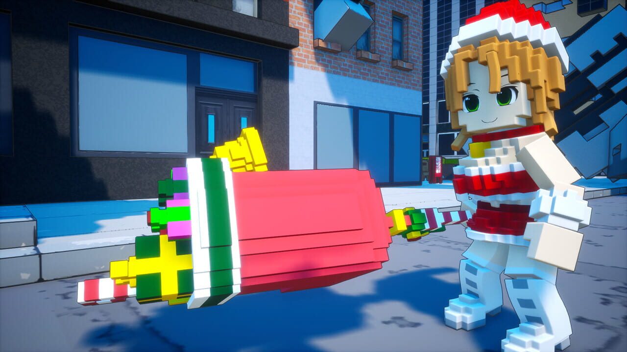 Earth Defense Force: World Brothers - Riho Futaba, Merry Santa Costume — Screenshot 5