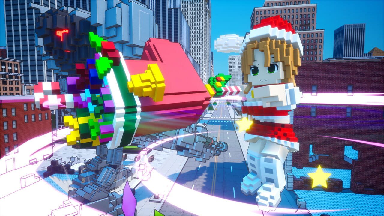 Earth Defense Force: World Brothers - Riho Futaba, Merry Santa Costume — Screenshot 3
