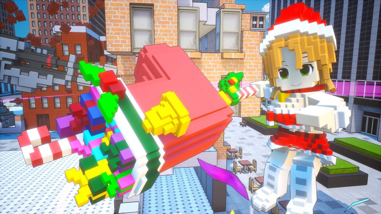 Earth Defense Force: World Brothers - Riho Futaba, Merry Santa Costume — Screenshot 2