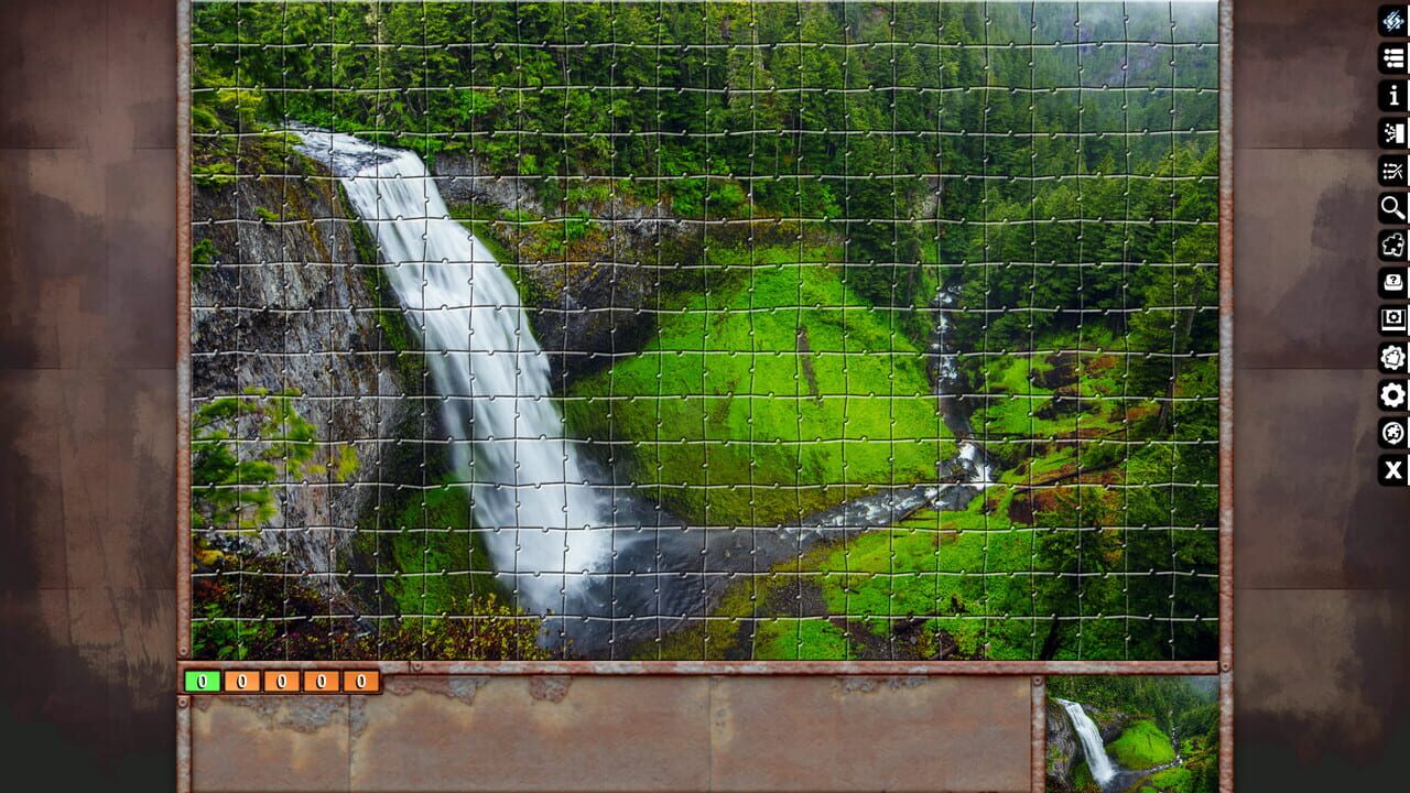 Pixel Puzzles Ultimate: Waterfalls Image