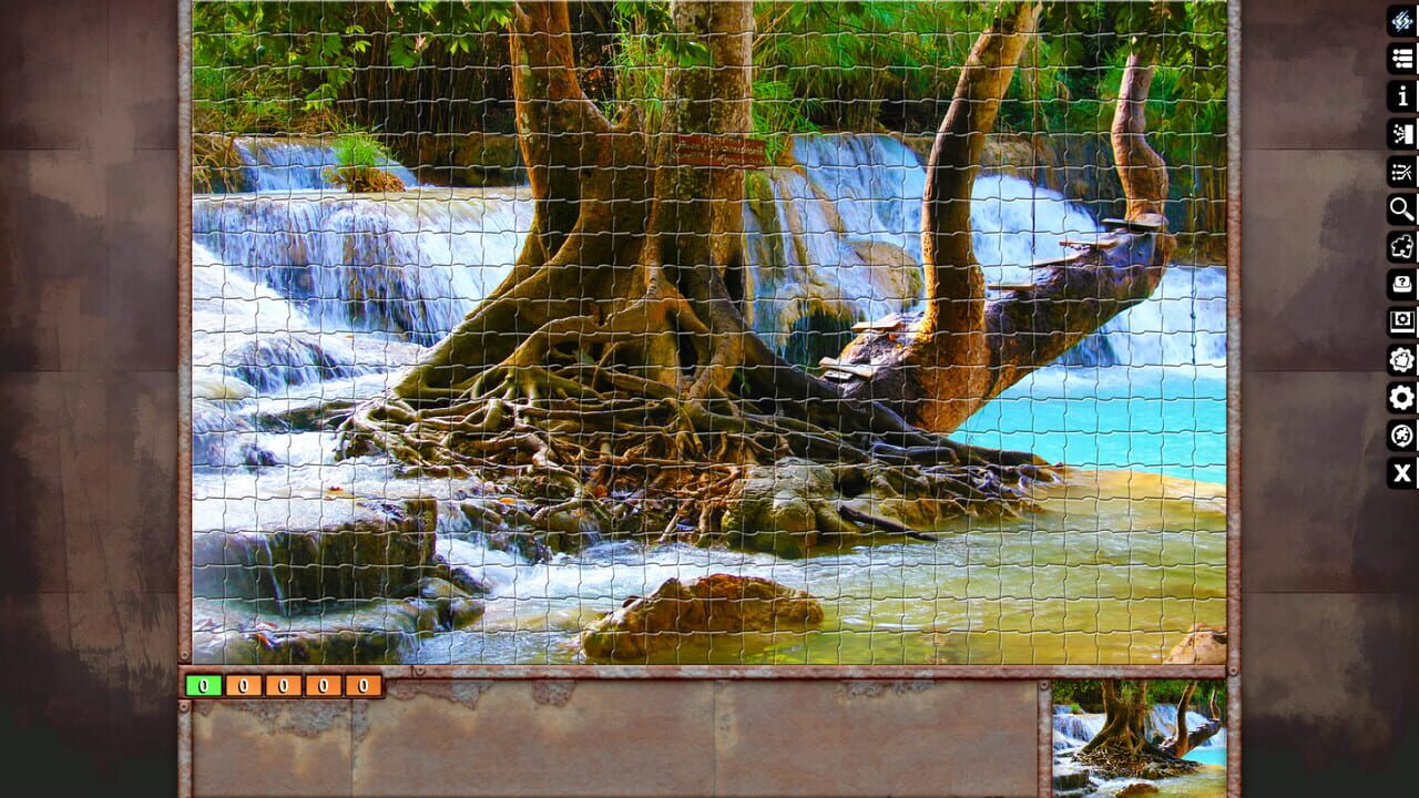 Pixel Puzzles Ultimate: Waterfalls Image