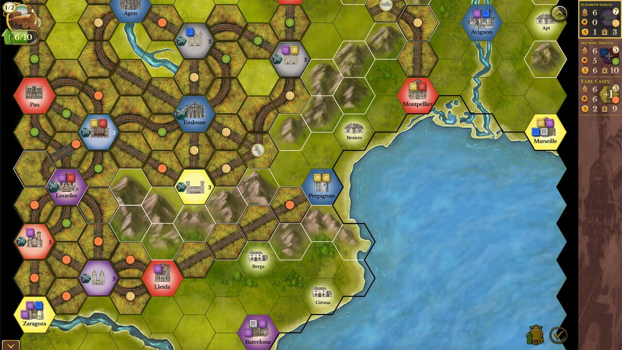 Steam: Rails to Riches - Carcassonne Map Image