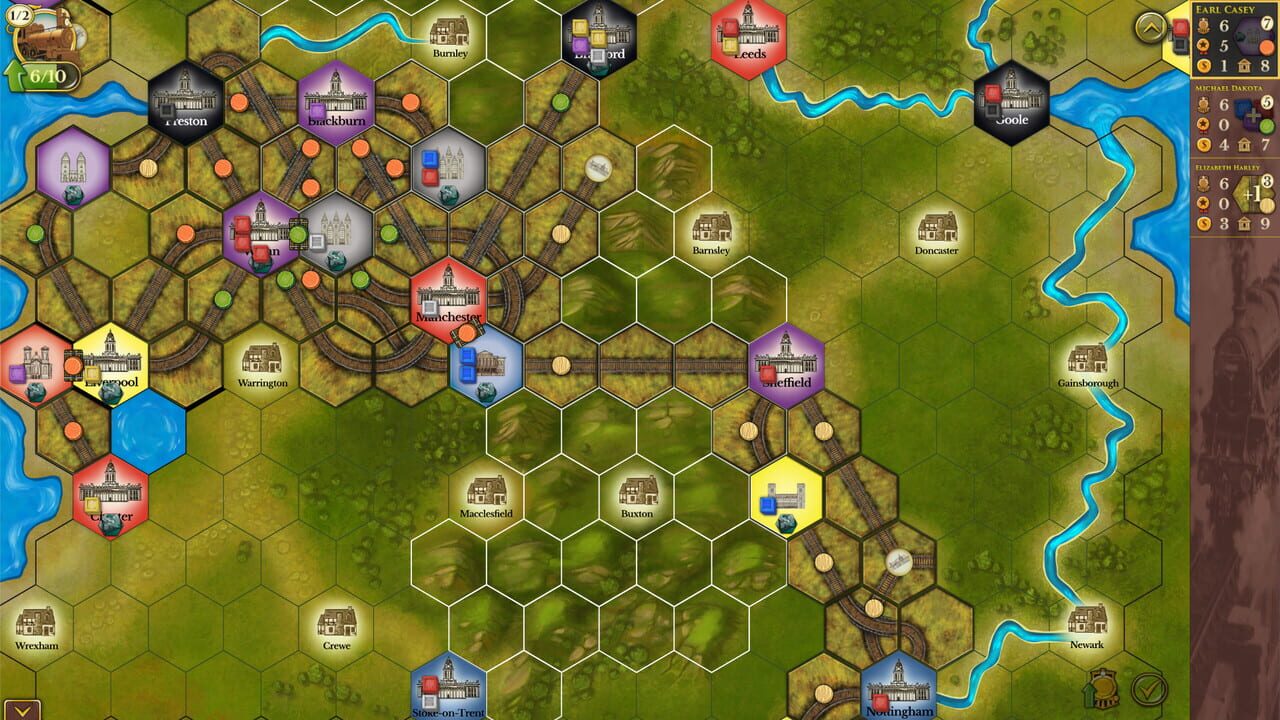 Steam: Rails to Riches - Northern England Map Image