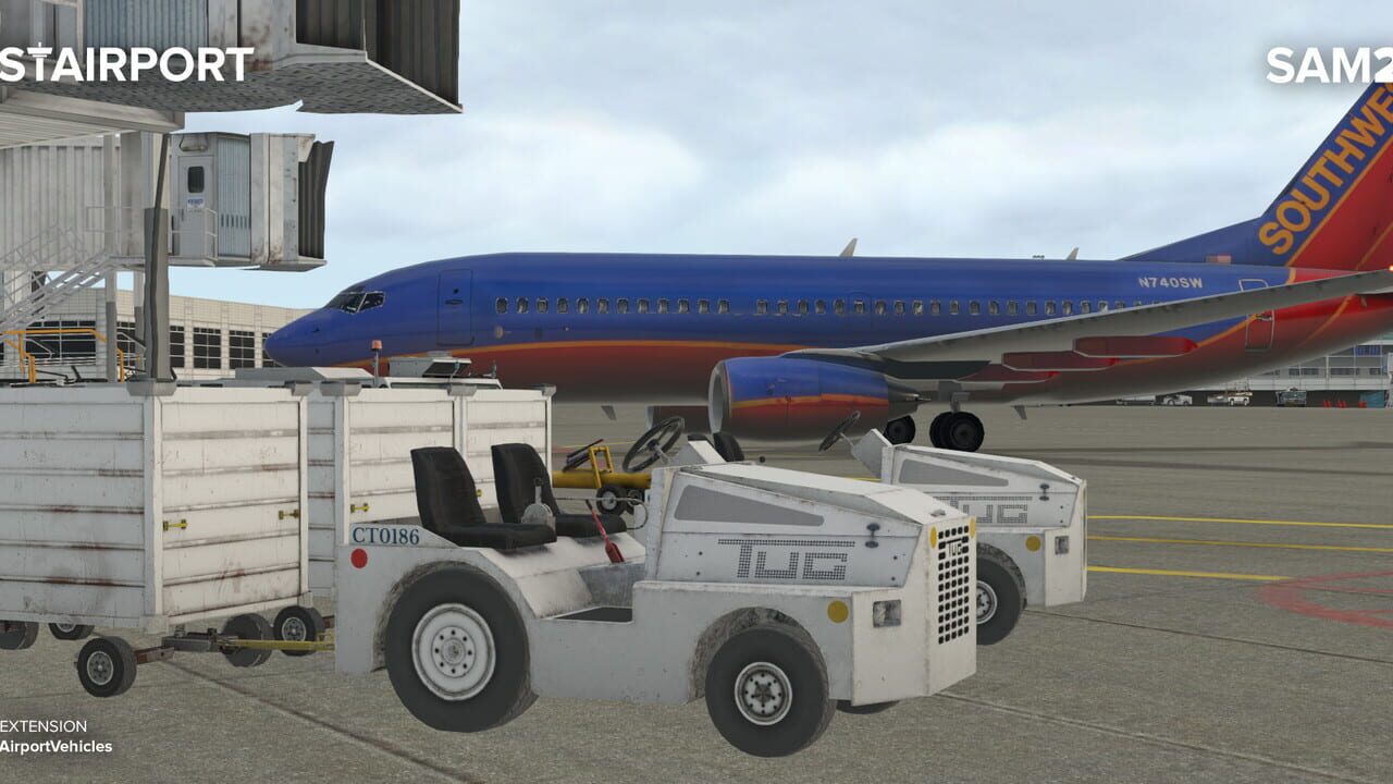 X-Plane 11: SAM Airport Vehicles Image