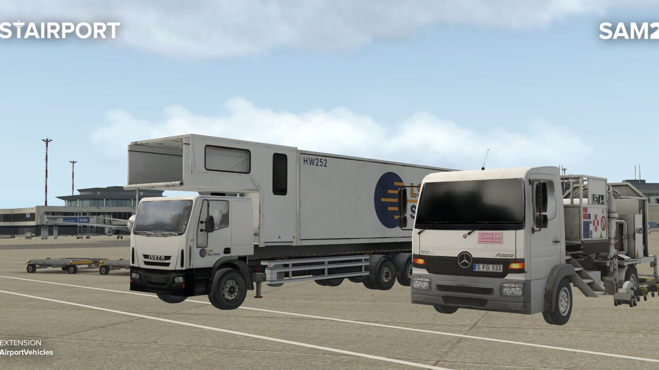 X-Plane 11: SAM Airport Vehicles Image