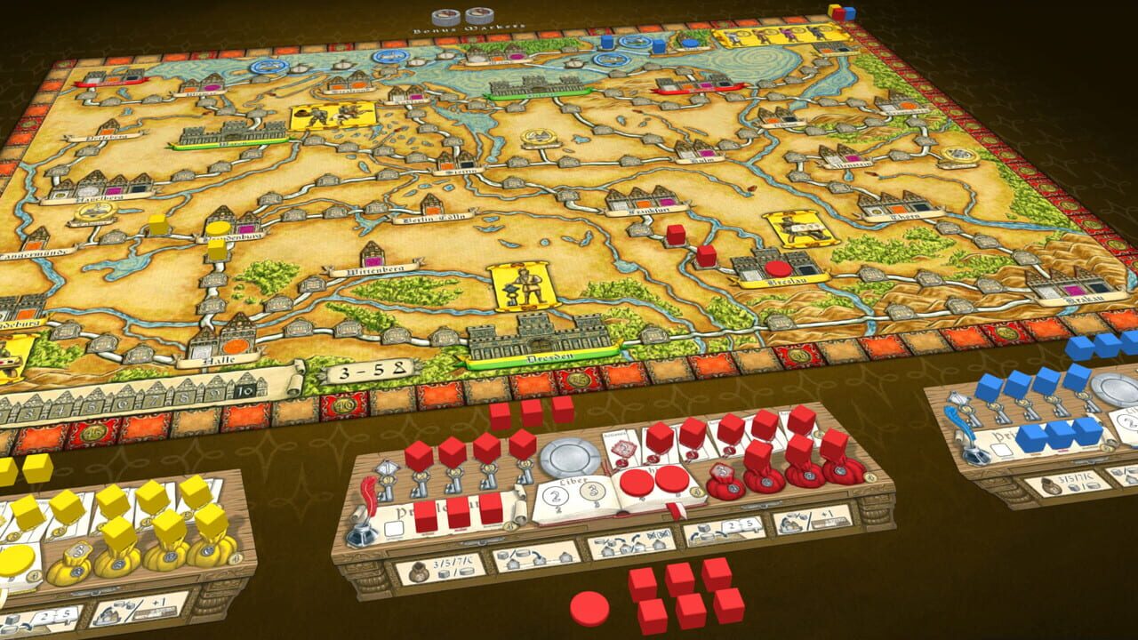 Tabletopia: Hansa Teutonica + Expansions Image