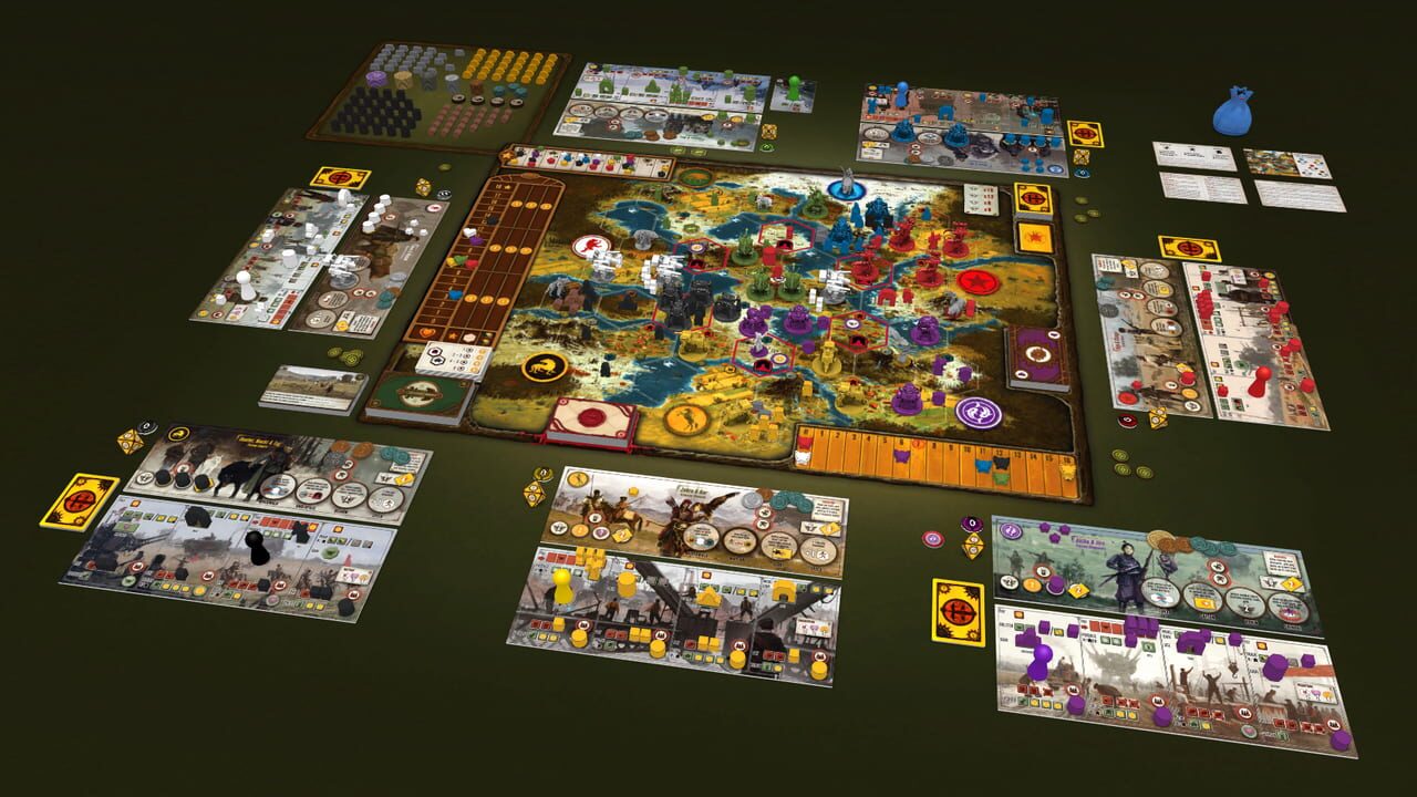 Tabletopia: Scythe - The Wind Gambit + Invaders from Afar Image