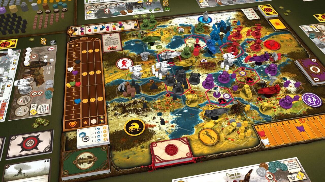 Tabletopia: Scythe - The Wind Gambit + Invaders from Afar Image