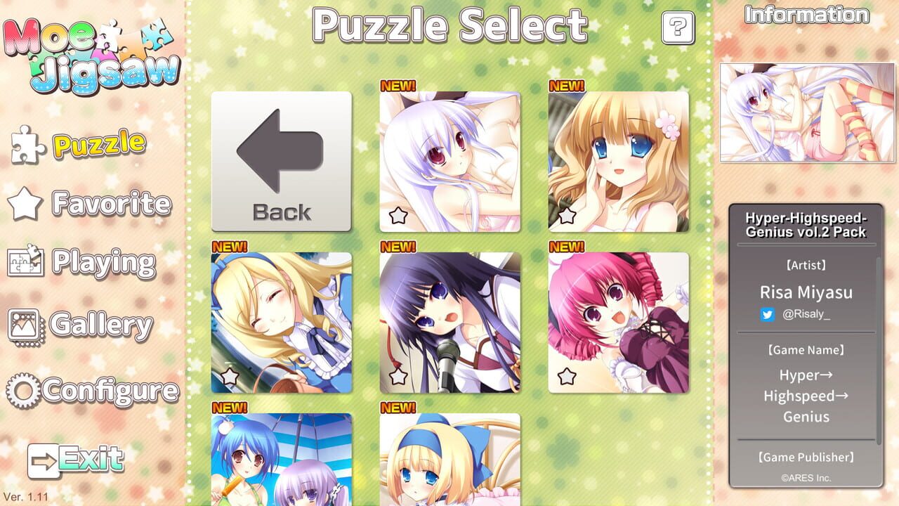 Moe Jigsaw: Hyper-Highspeed-Genius vol.2 Pack Image