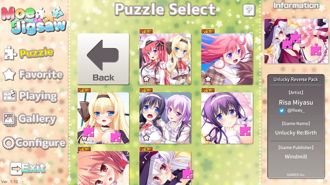Moe Jigsaw: Unlucky Reverse Pack Image