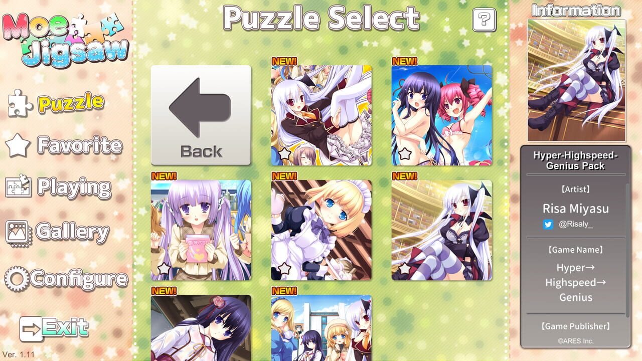 Moe Jigsaw: Hyper-Highspeed-Genius Pack Image